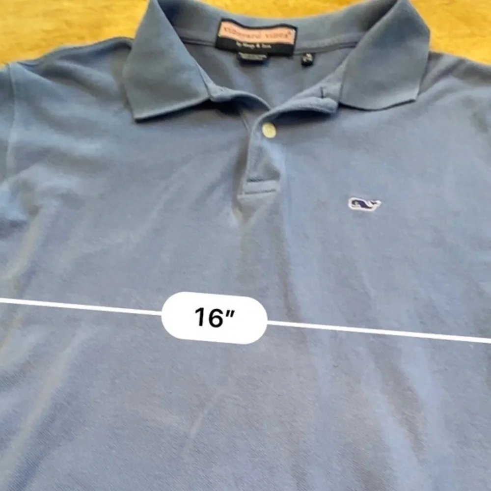 Vineyard Vines Boy’s Medium (12/14) Blue Long‎ Sleeve Cotton Pique Knit Pullover